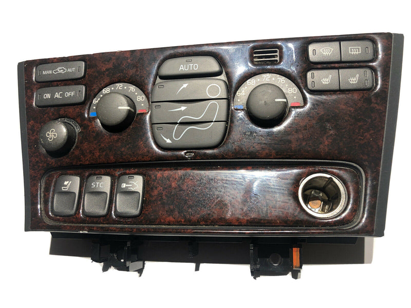 VOLVO S80 A/C CLIMATE CONTROL 2-PLUGS WOODGRAIN 2004