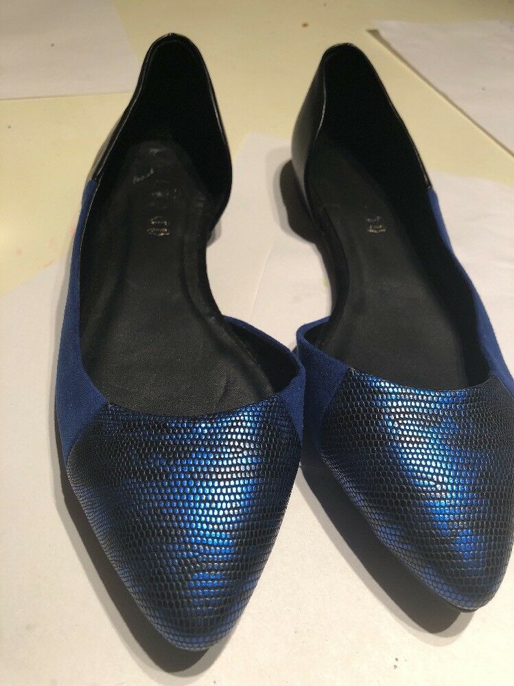 Aldo Womens Shoes Flats Black And Gold Bead Size 9