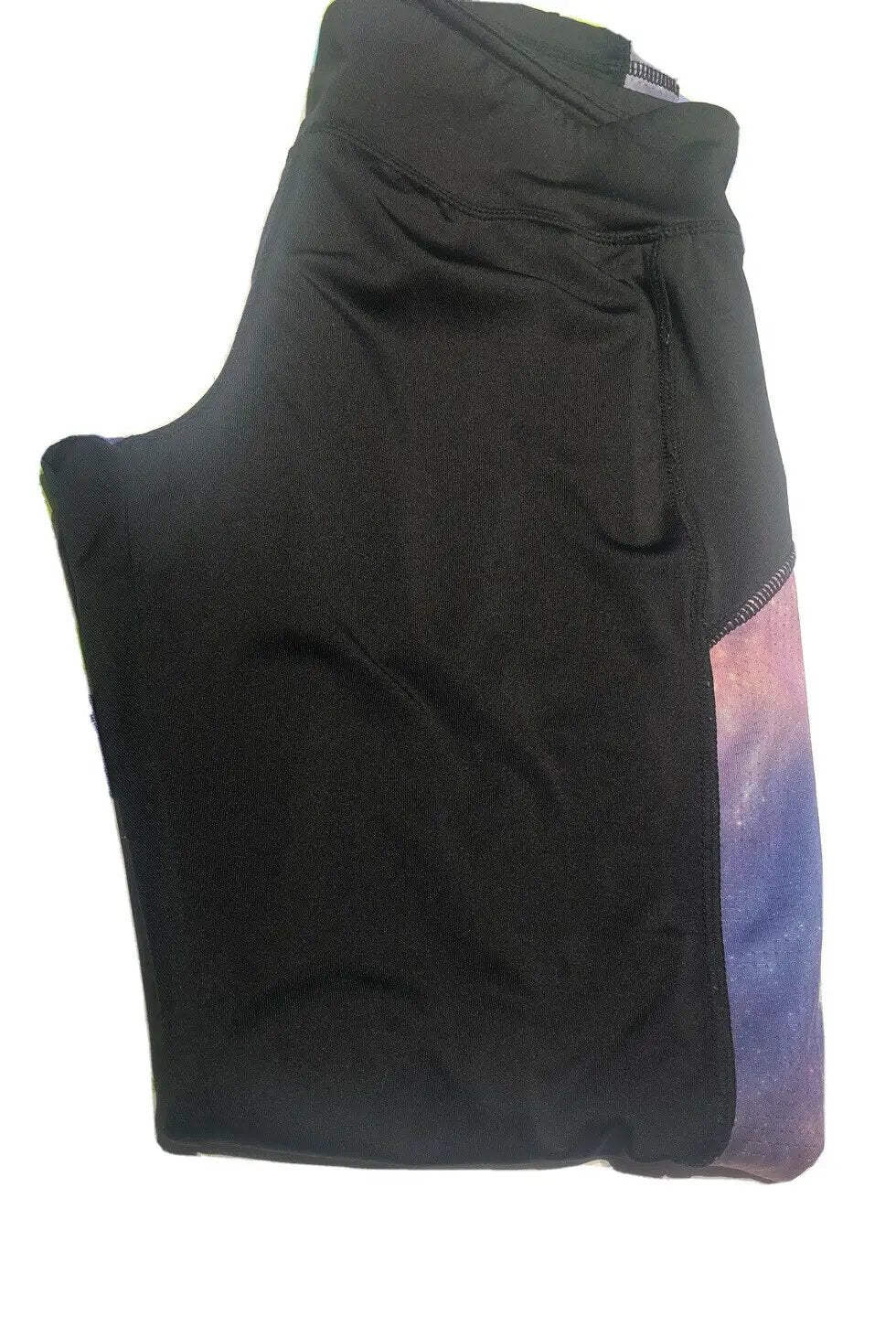 Energie Black Green I will win Stretch Leggings womens Pants Size L Large by Energie