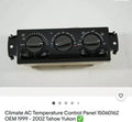 Climate AC Temperature Control Panel 15060162 OEM 1999 - 2002 Tahoe Yukon by GM