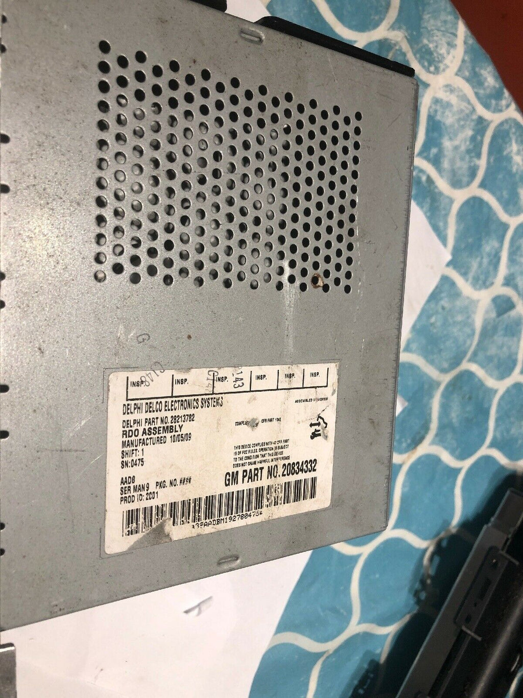 Delphi Delco Factory Stereo Radio AM/FM/Cd Player GM Part #20919616 NOT TESTED*