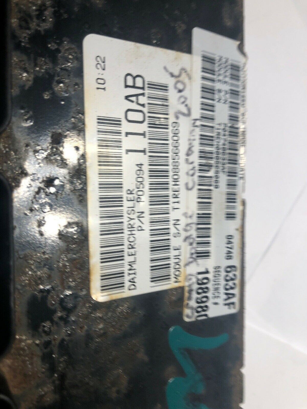2005 Town & Country Caravan Engine Computer ECU ECM OEM 04748375AE