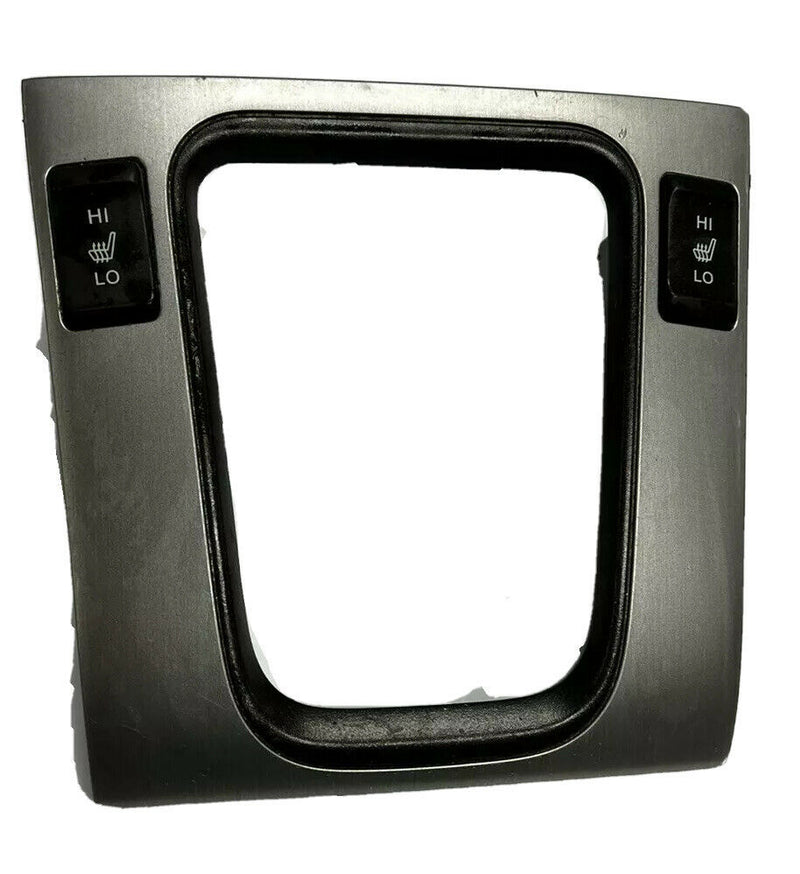 2003 - 2007 Honda Accord Center Console Shift  Bezel Trim w/ Heaters Silver