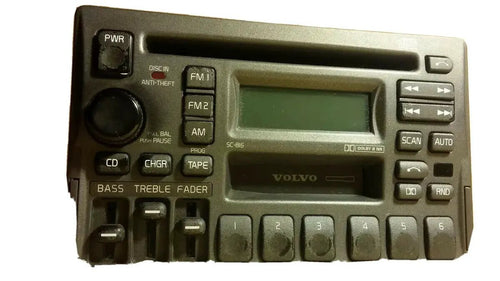 1998-00 volvo v70 s70 v70xc v40 OEM CD cassette player radio w/ code 3533771-1 by VOLVO OEM