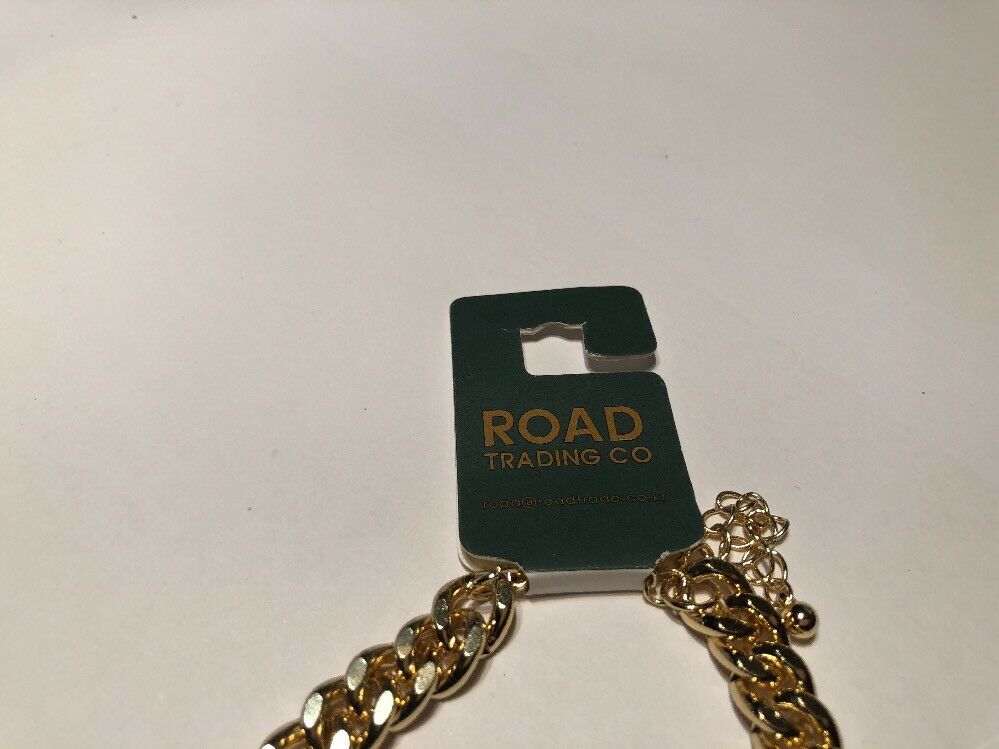 Road Trading And Co Teal An Gold Necklace