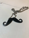 3pcs Miss Hu Zi Cute Avanti Beard Necklace Mustache Collarbone Chain (Black)