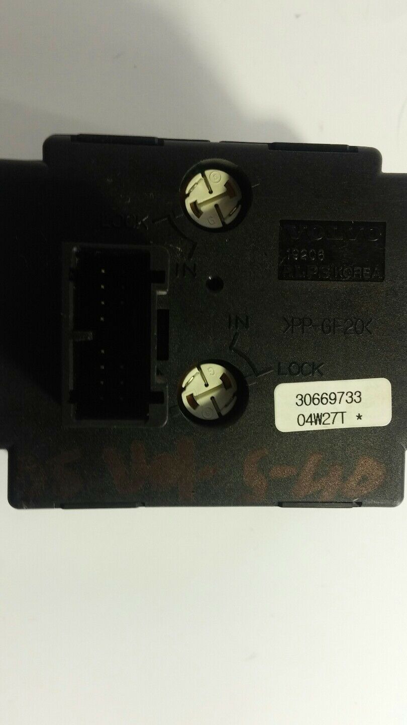 2005 VOLVO S-40 HEADLIGHT/GAS/DIMMER/FOG SWITCH BLACK 30669733/04W27T