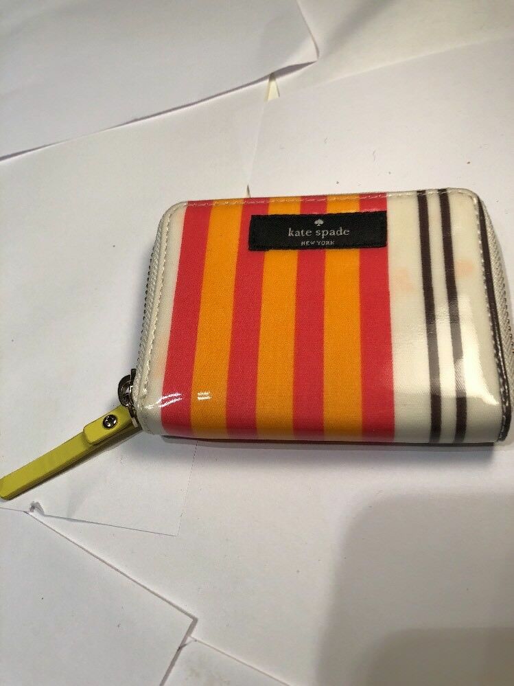 Kate Spade Multi-Colored Striped Billfold Wallet