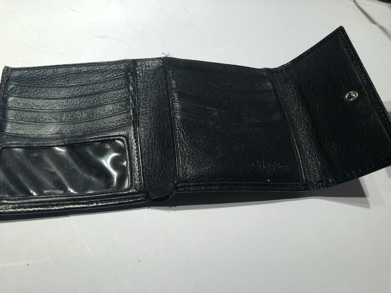 Vintage Brighton Distressed Leather Wallet Croco Embossed