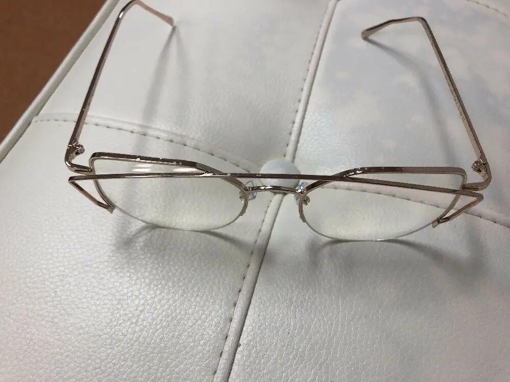 Gold Oversized Rim Vanity Glasses by Unbranded