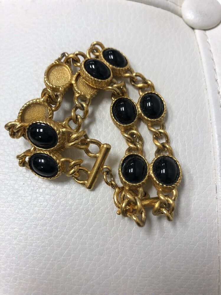 Gold Double Fine Costume Bracelet