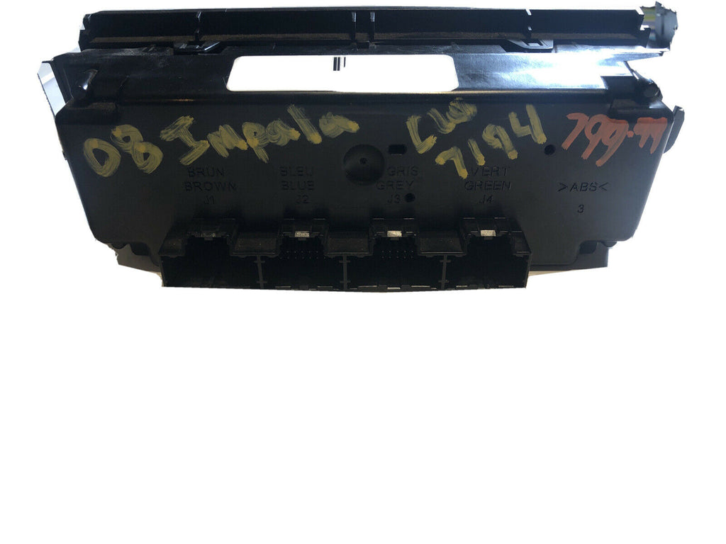 06 07 08 09 10 11 IMPALA CLIMATE CONTROL PANEL TEMPERATURE UNIT HVAC OEM C5967