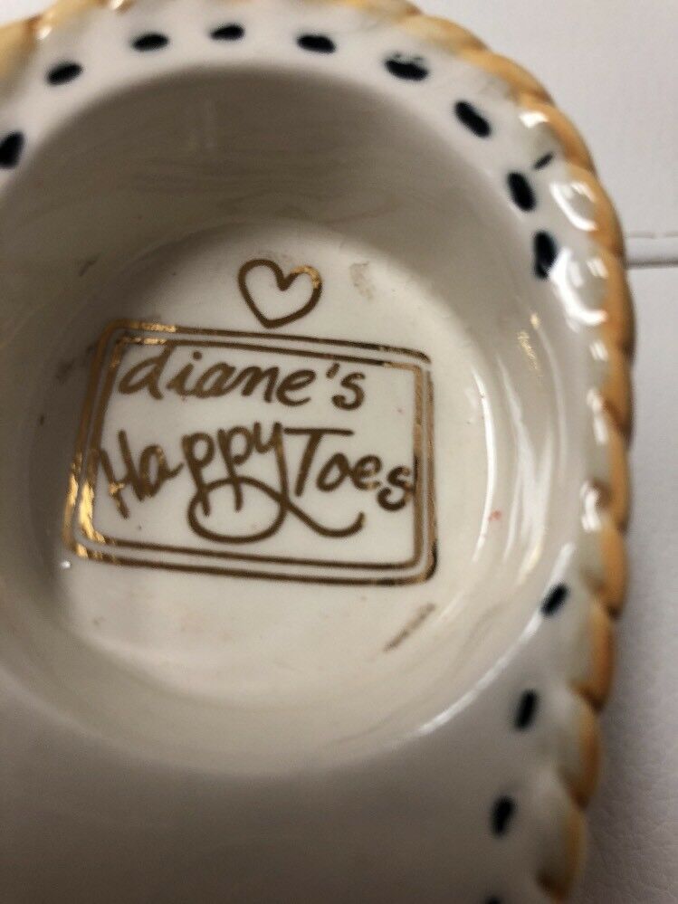 Cute DIANE ARTWARE Happy Toes Sandal / Clog, Candle Holder Tea Light - New