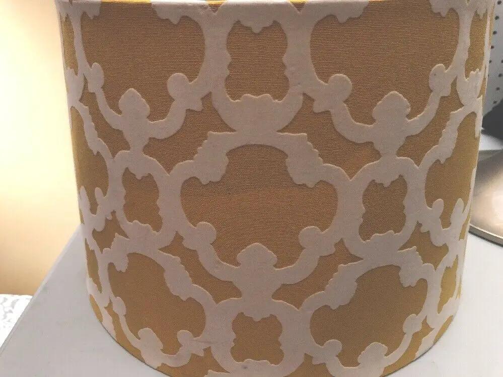 Large Gold And Cream Vintage Lampshade Beautiful Style. by DALEY1DEALS,LLC.