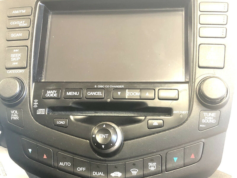 Honda Accord 05 6CD Changer, Navigation GPS Unit Player Screen 39200-SDR-A013