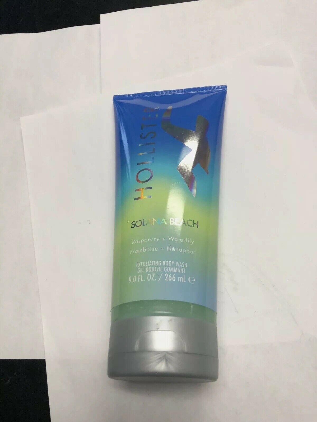 WOMENS HOLLISTER BODY WASH 9.0 FL. oz.  RASPBERRY & WATERLILLY FRAGRANCE